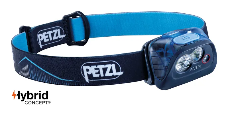 Petzl Actik Headtorch 350 Lumens in Blue