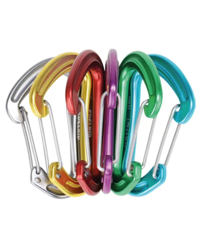 Edelrid Nineteen G Carabiner Sixpack in Multi-Colour