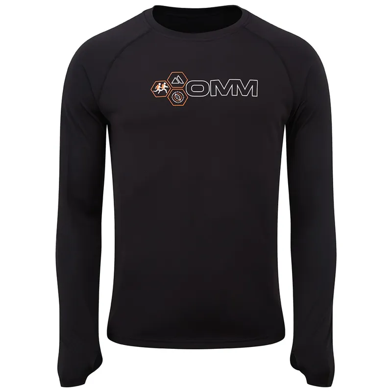 Omm Mens Long Sleeve Trail Tee in Black