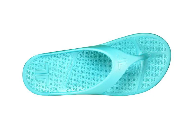 Telic Womens Flip Flop in Aqua Lagoon-1