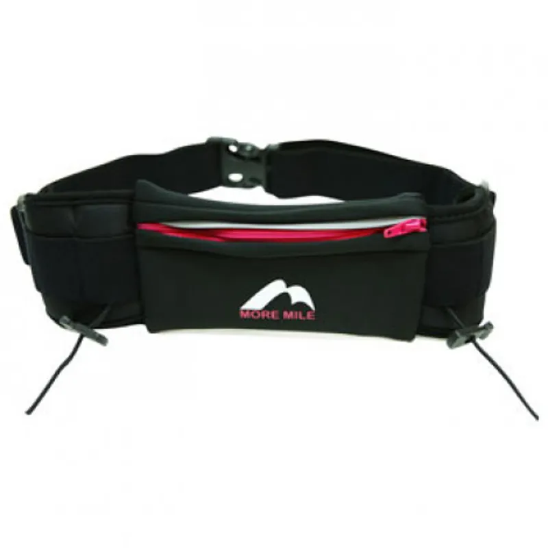 MoreMile Waist Pouch in Black/Raspberry