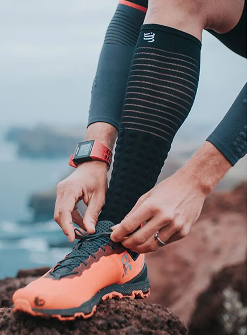 Compressport Full Sock Race and Recovery in Black-1