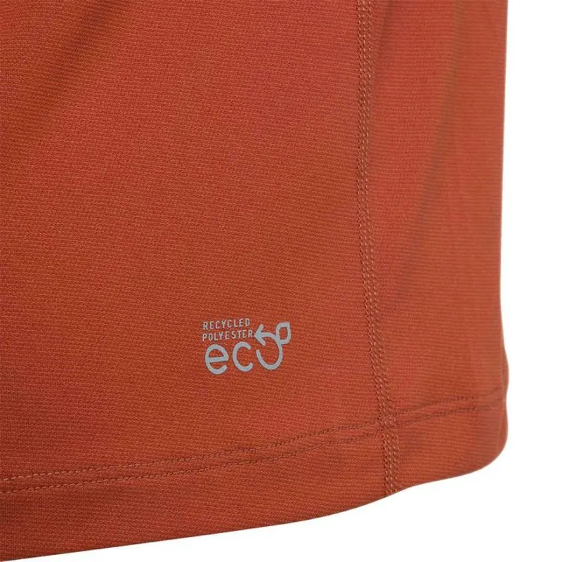 Raidlight Activ Run Short-Sleeve Mid Zip Mens Run Tee in Burnt Orange-3