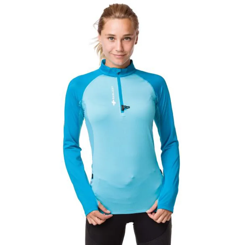 Raidlight Womens Performer LS Top in Electric Blue/Blue-1