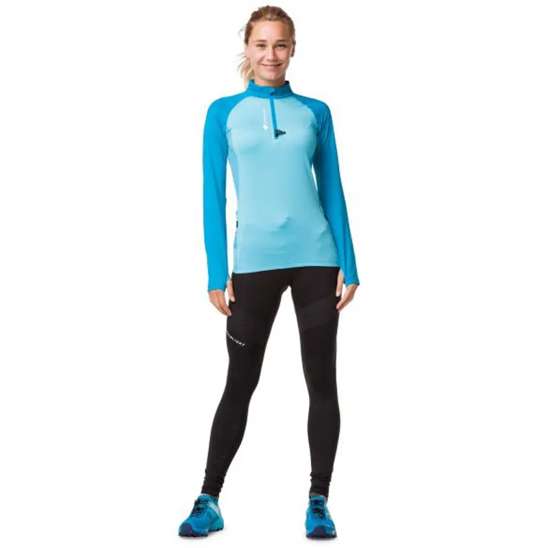Raidlight Womens Performer LS Top in Electric Blue/Blue