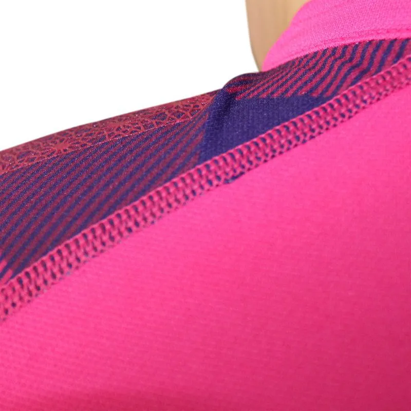 Raidlight Activ Run Short-Sleeve Mid Zip Womens T-Shirt in Pink/Purple-6