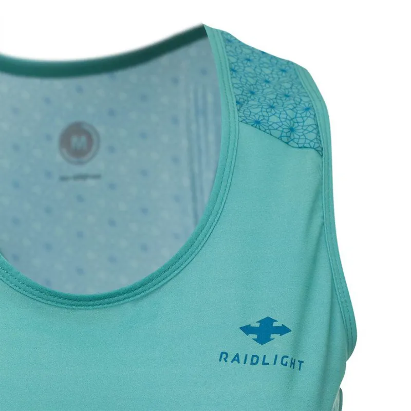 Raidlight Activ Run Womens Tank in Turquoise-3