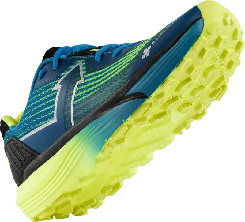 Raidlight Responsiv Ultra Mens Trail Running Shoe in Lime Green/Blue-3