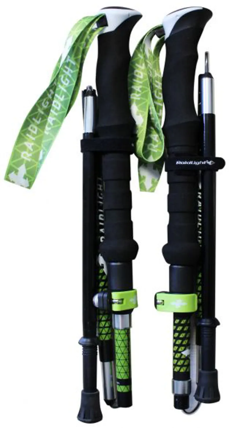 Raidlight Avatara Hybrid Poles in Black/Lime Green-1