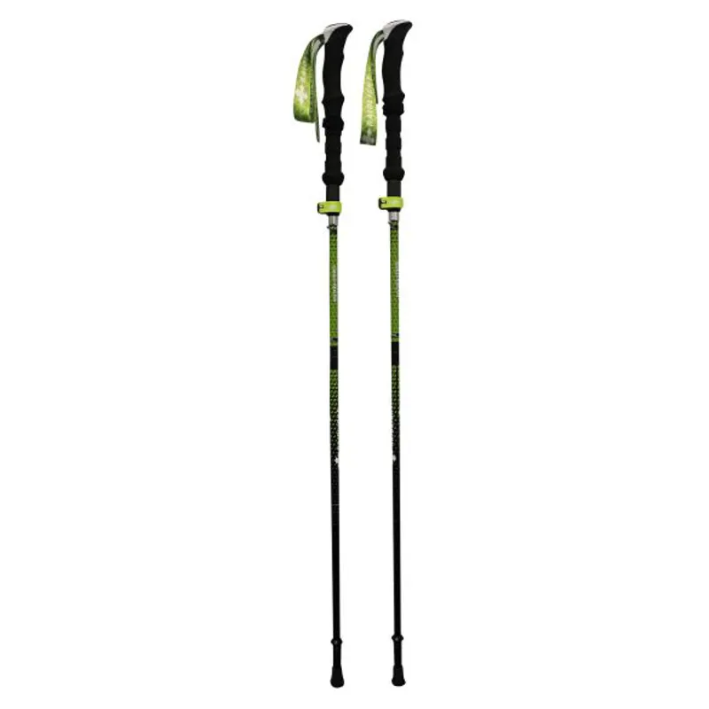 Raidlight Avatara Hybrid Poles in Black/Lime Green