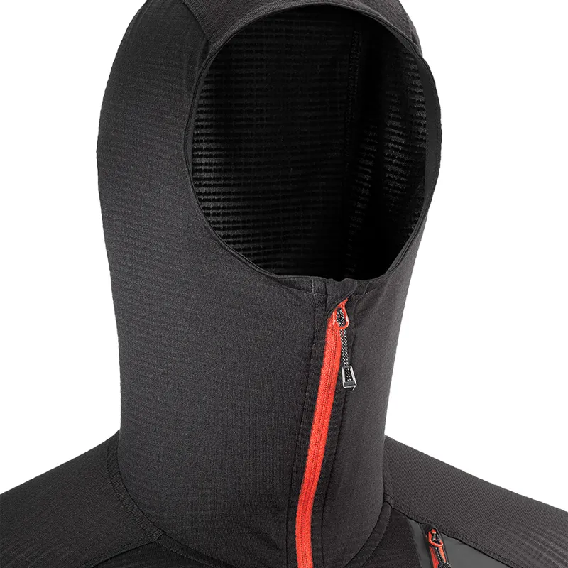 Salomon Grid HZ Mid Mens Hoodie in Black-4