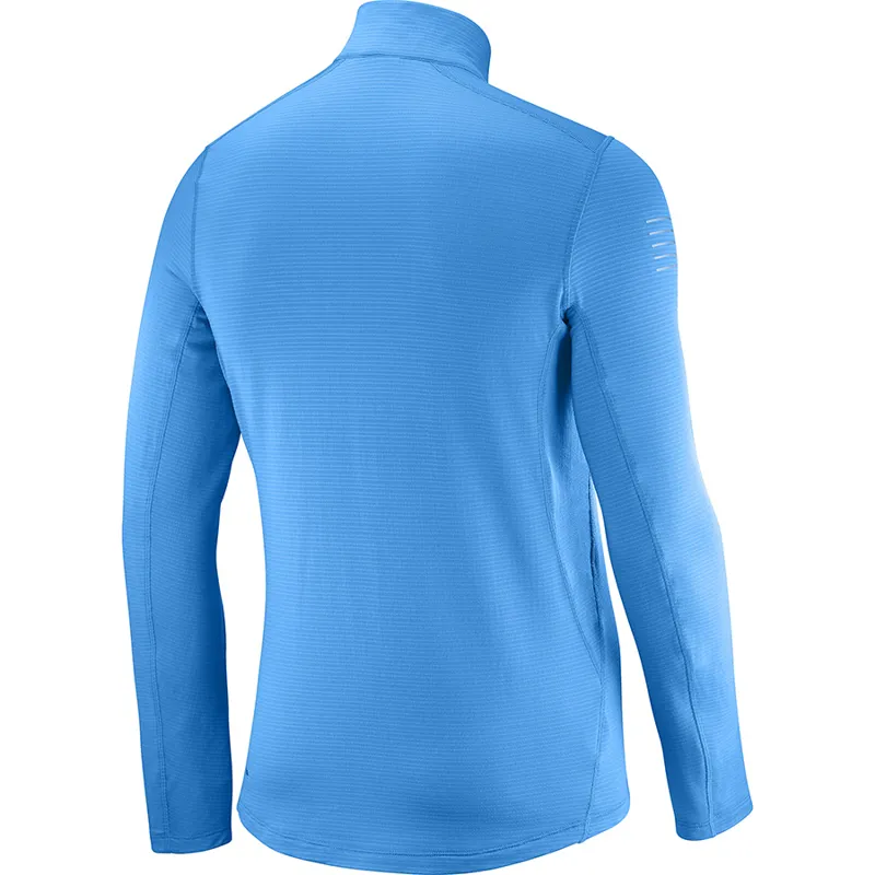 Salomon Grid HZ Mens Running Midlayer in Hawaiian Surf-2