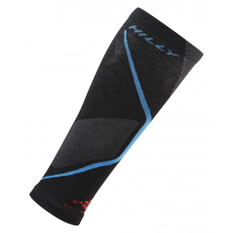 Hilly Energize Calf Compression Sleeve in Black/Electric Blue