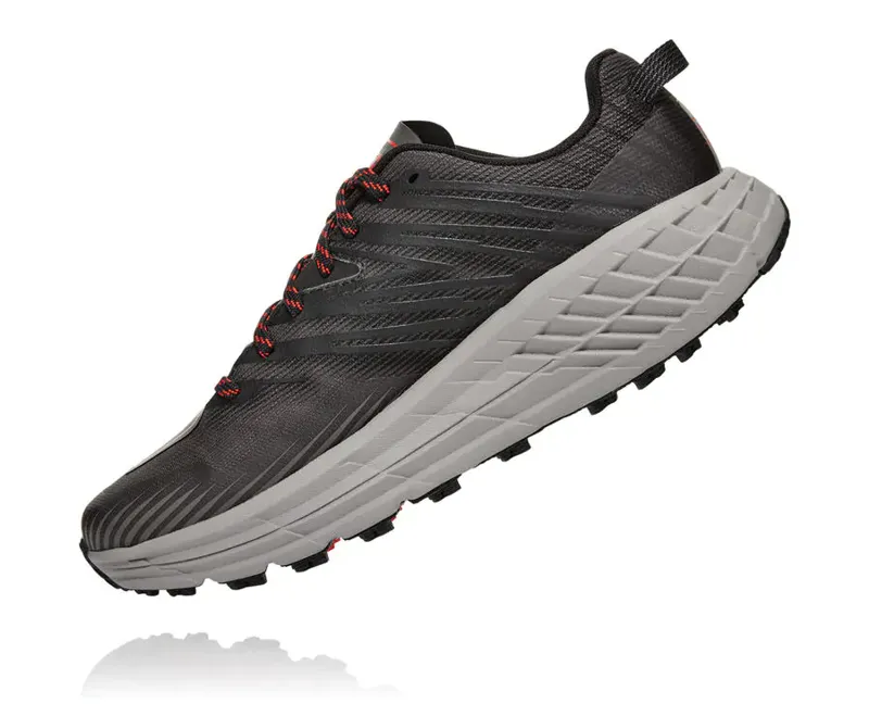 HOKA Speedgoat 4 Wide Mens Trail Running Shoe in Dark Gull Grey/Anthra-3