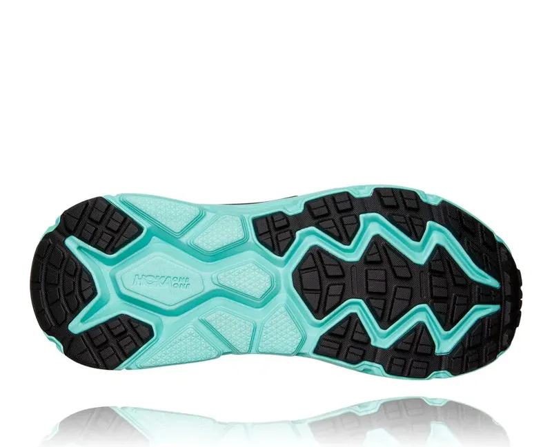 HOKA Challenger ATR 6 GTX Womens Trail Running Shoe in Black/Cascade-1