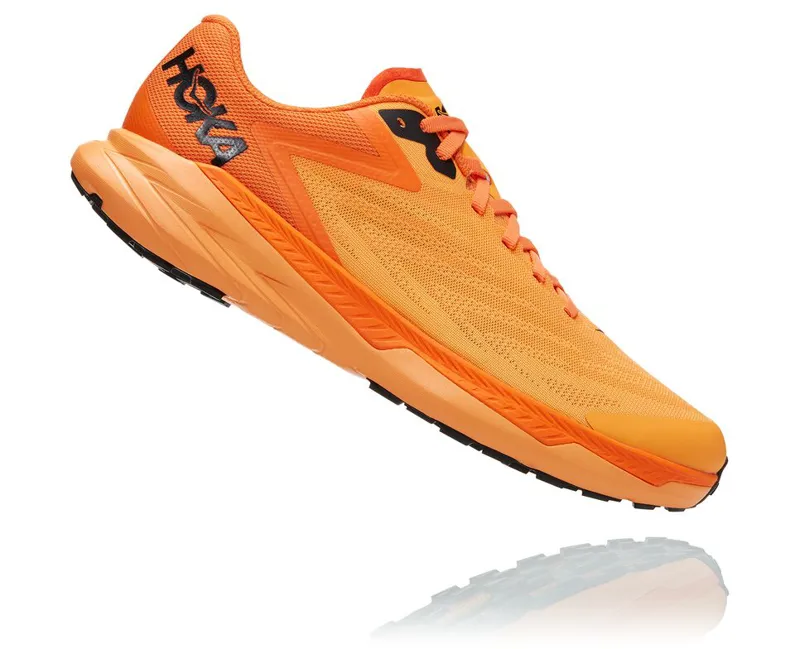 HOKA Zinal Men's Trail Running Shoe in Blazing Orange/Persimmon Orange-6