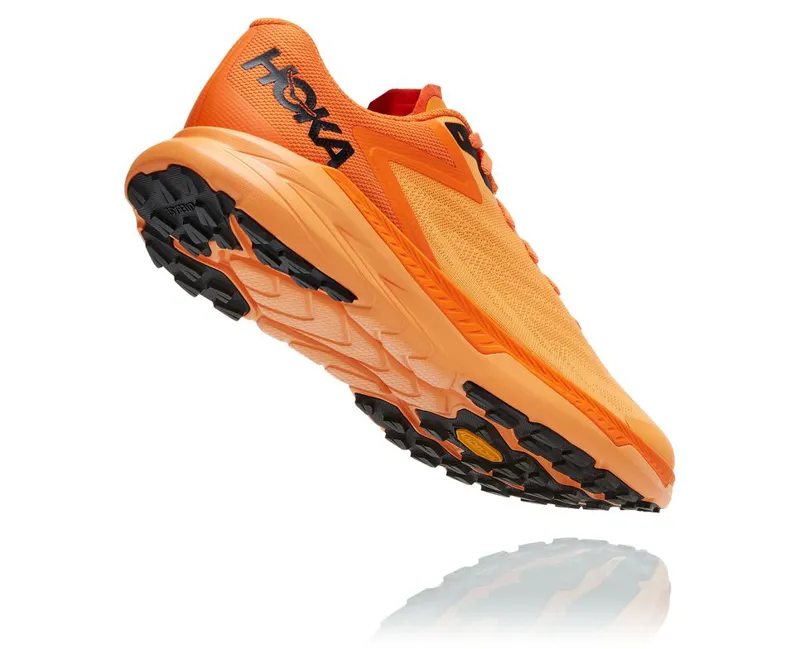 HOKA Zinal Men's Trail Running Shoe in Blazing Orange/Persimmon Orange-3