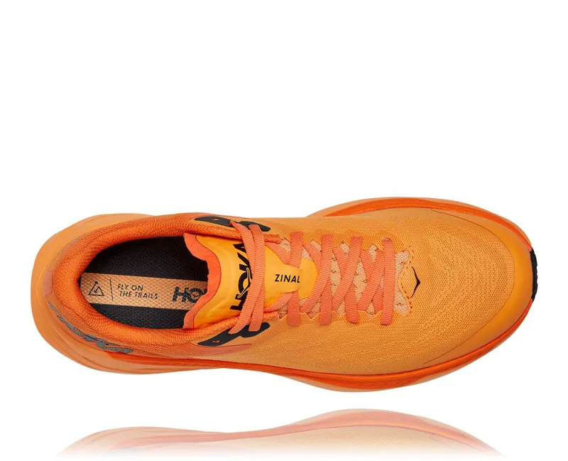 HOKA Zinal Men's Trail Running Shoe in Blazing Orange/Persimmon Orange-2
