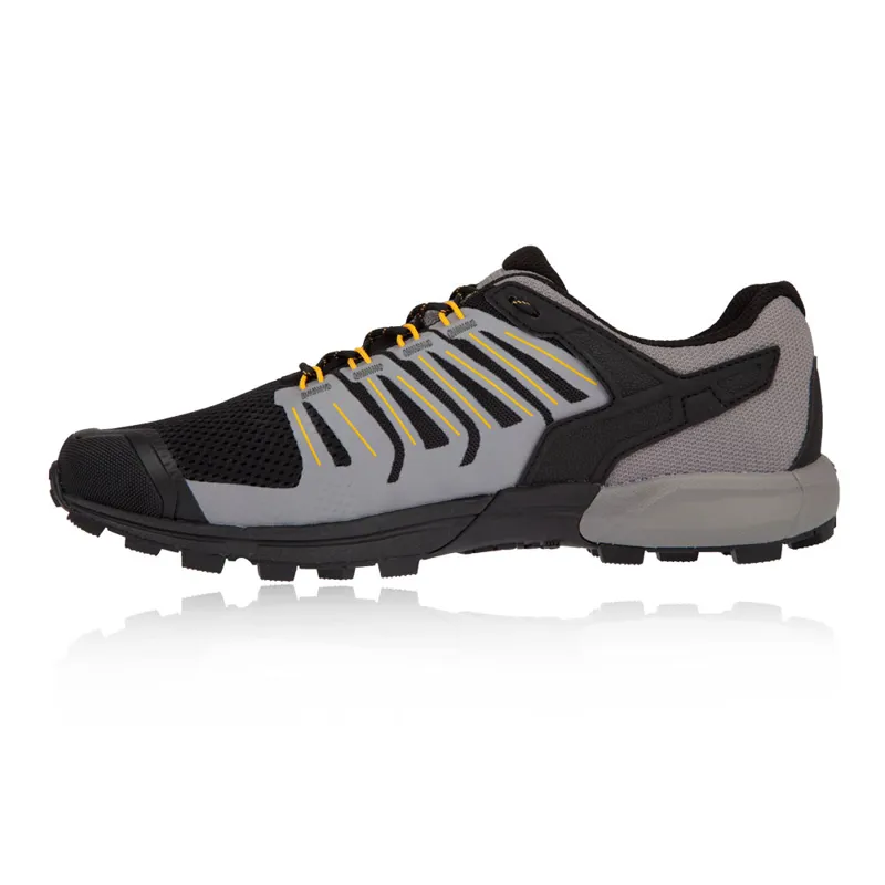 Inov8 Roclite G 275 Men's Trail Running Shoe in Black/Yellow-3