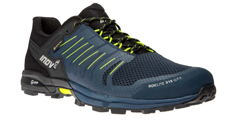 Inov8 Roclite G 315 GTX Men s Trail Running Shoe in Navy Yellow