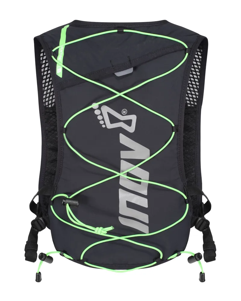 Inov8 VentureLite 4 Vest Running Pack in Black/Green-3