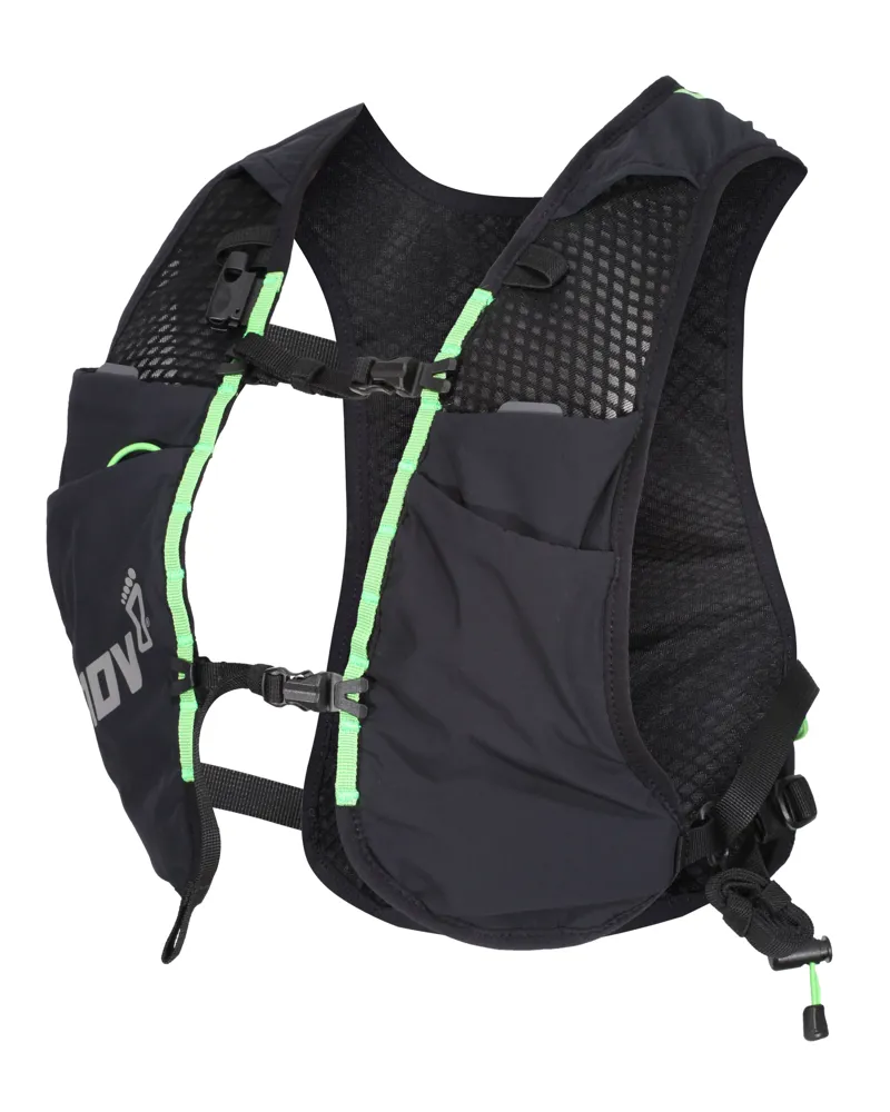Inov8 VentureLite 4 Vest Running Pack in Black/Green-1