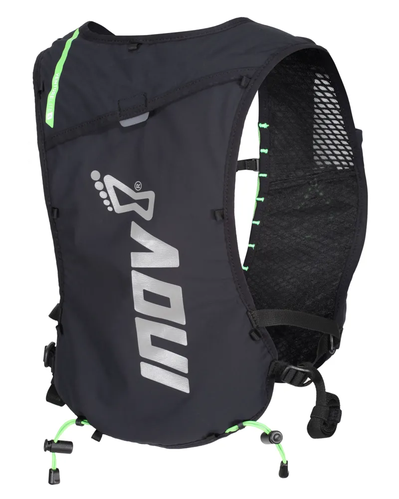Inov8 VentureLite 4 Vest Running Pack in Black/Green-5