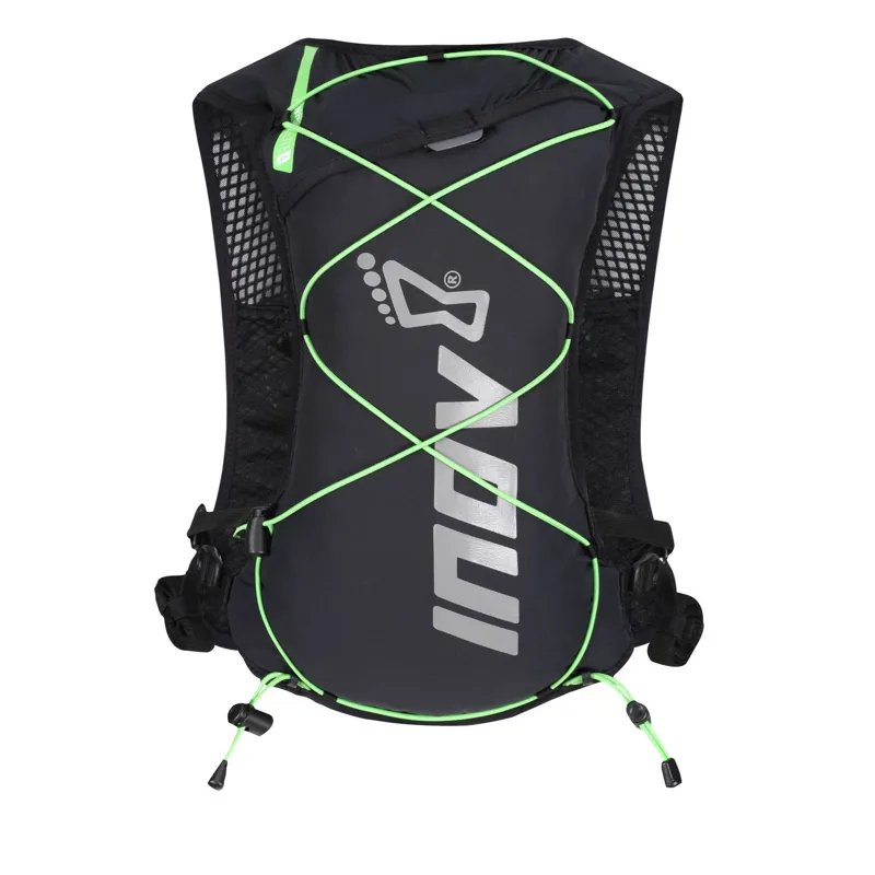 Inov8 VentureLite 4 Vest Running Pack in Black/Green-6