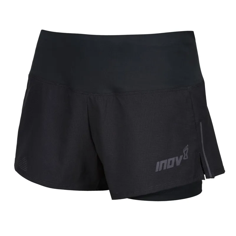 Inov8 TrailFly Ultra 3-inch 2in1 Women's Running Short in Black-2