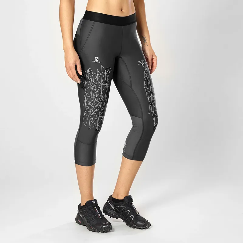 Salomon Intensity Mid Womens Tight in Black-1