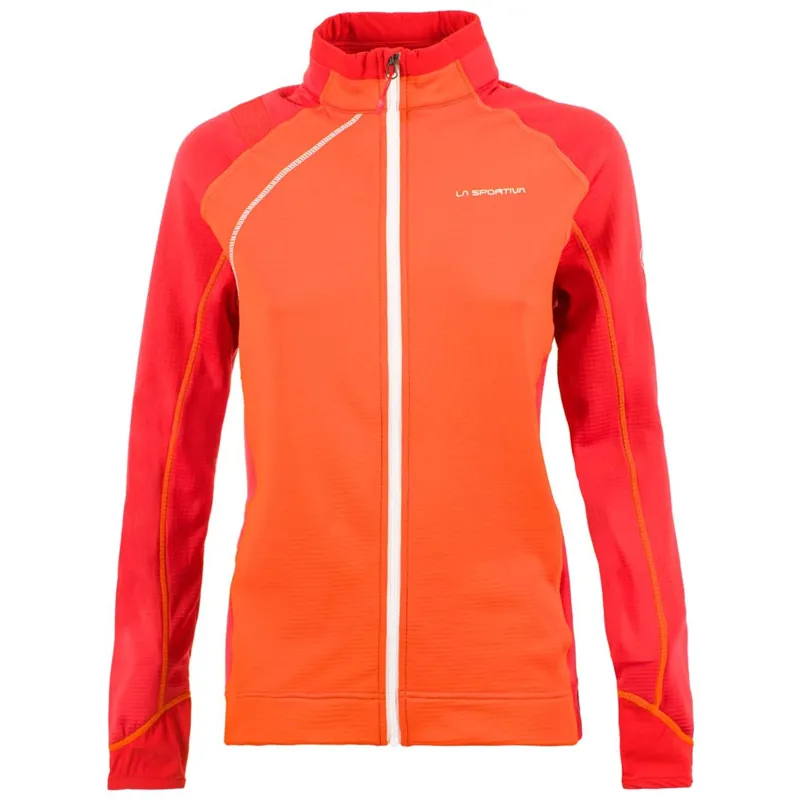 La Sportiva Sharki Womens Jacket in Pumpkin/Garnet