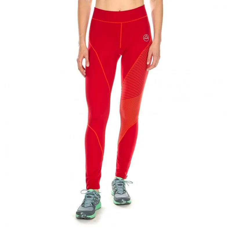 La Sportiva Supersonic Womens Running Pant in Garnet/Pumpkin