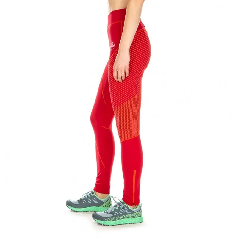 La Sportiva Supersonic Womens Running Pant in Garnet/Pumpkin-1