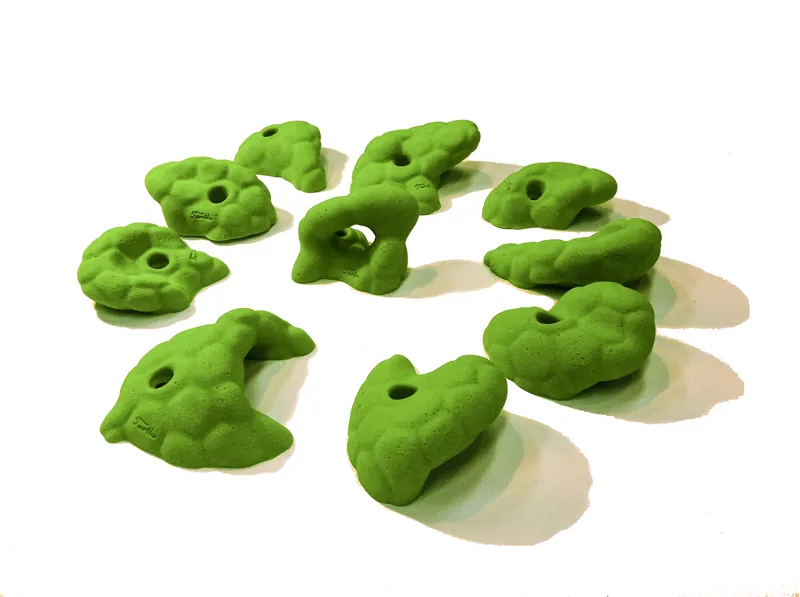 Kong Mini Monster Jugs Climbing Hold Set in Light Green