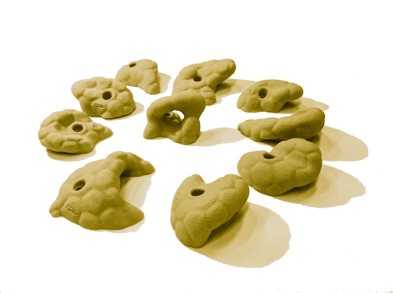 Kong Mini Monster Jugs Climbing Hold Set in Yellow