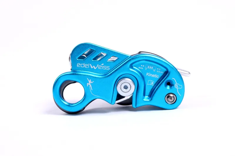 Edelweiss Kinetic Belay Device in Blue