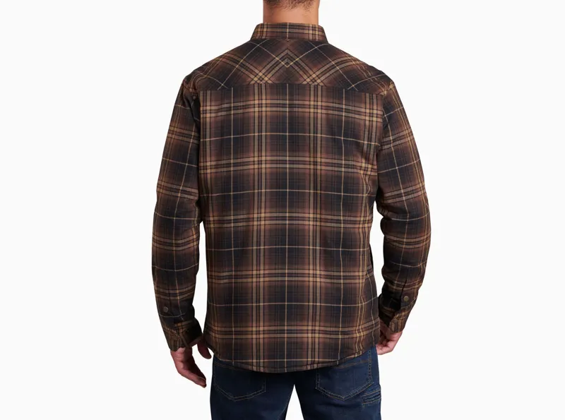 Kuhl Joyrydr Men's Fleece Lined Shirt Jacket in Burnt Umber-1