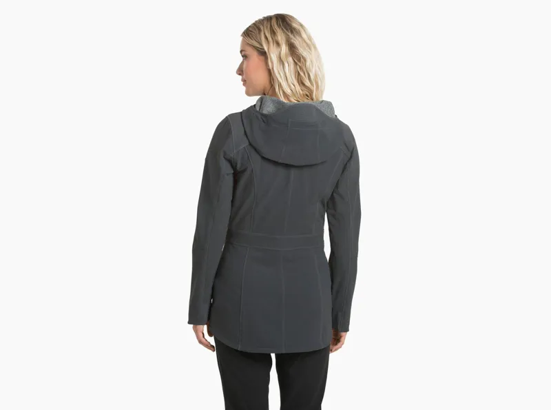 Kuhl Womens Klash Trench Jacket in Carbon-1