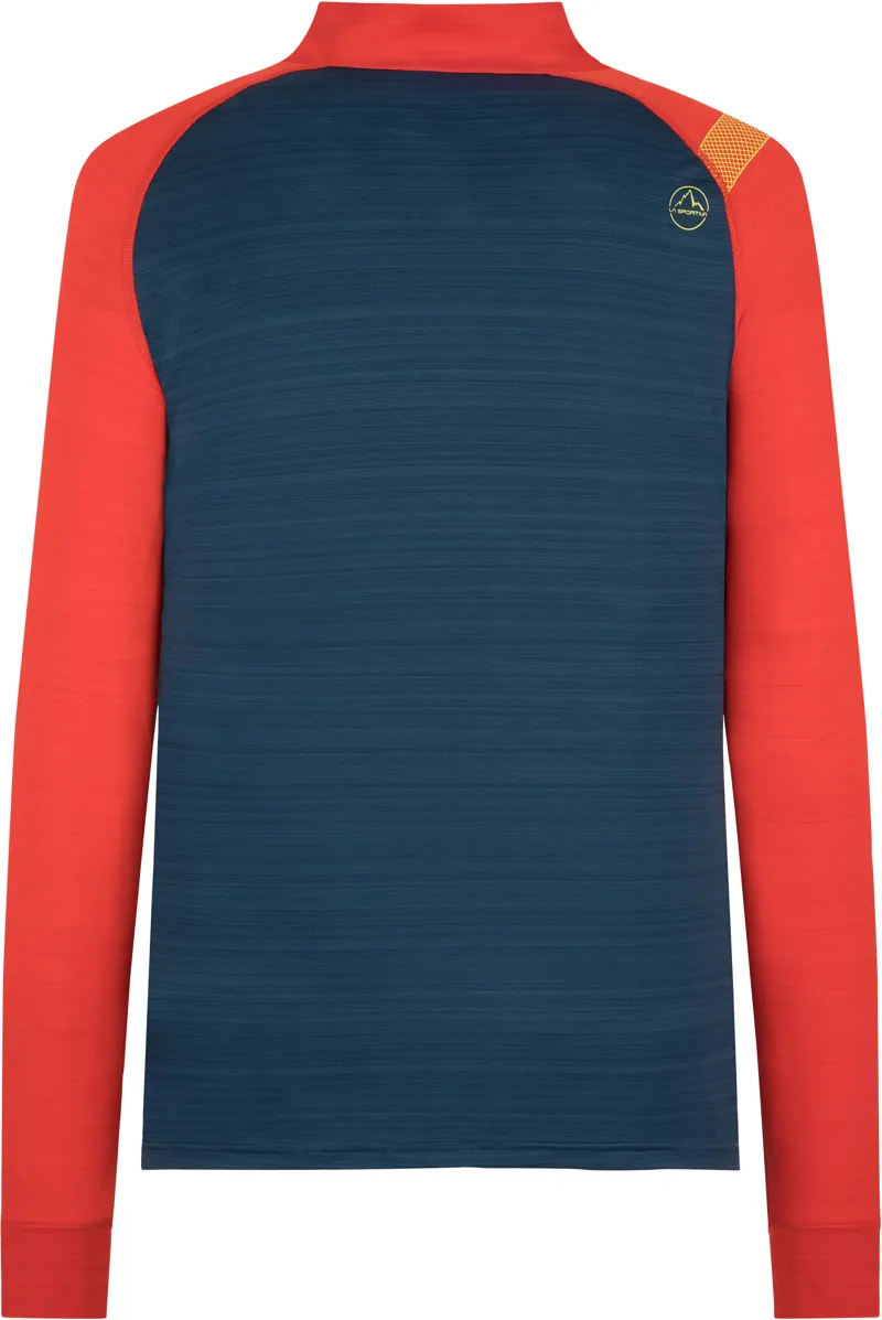 La Sportiva Mens Planet Long Sleeve in Opal/Poppy-1