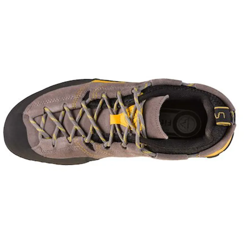 La Sportiva Boulder X Men's Approach/Walking Shoe in Grey/Yellow-2