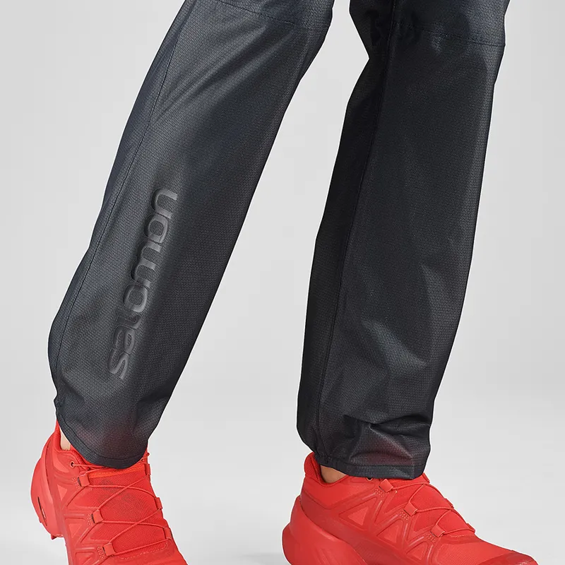 Salomon Womens Lightning Race Waterproof Pants in Black-3
