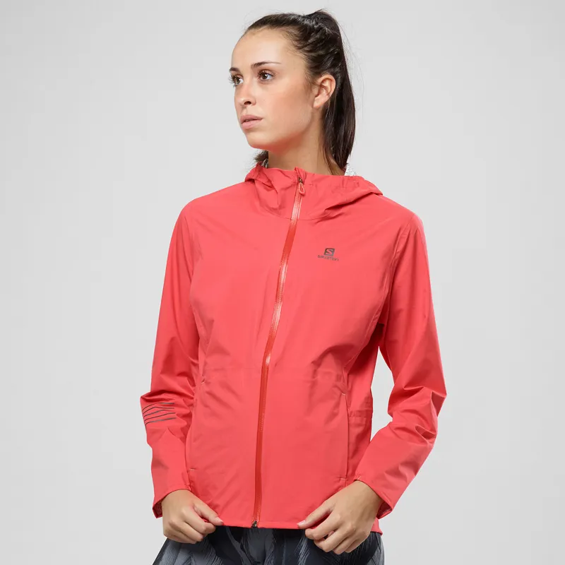 Salomon Lightning Womens Waterproof Jacket in Dubarry-1
