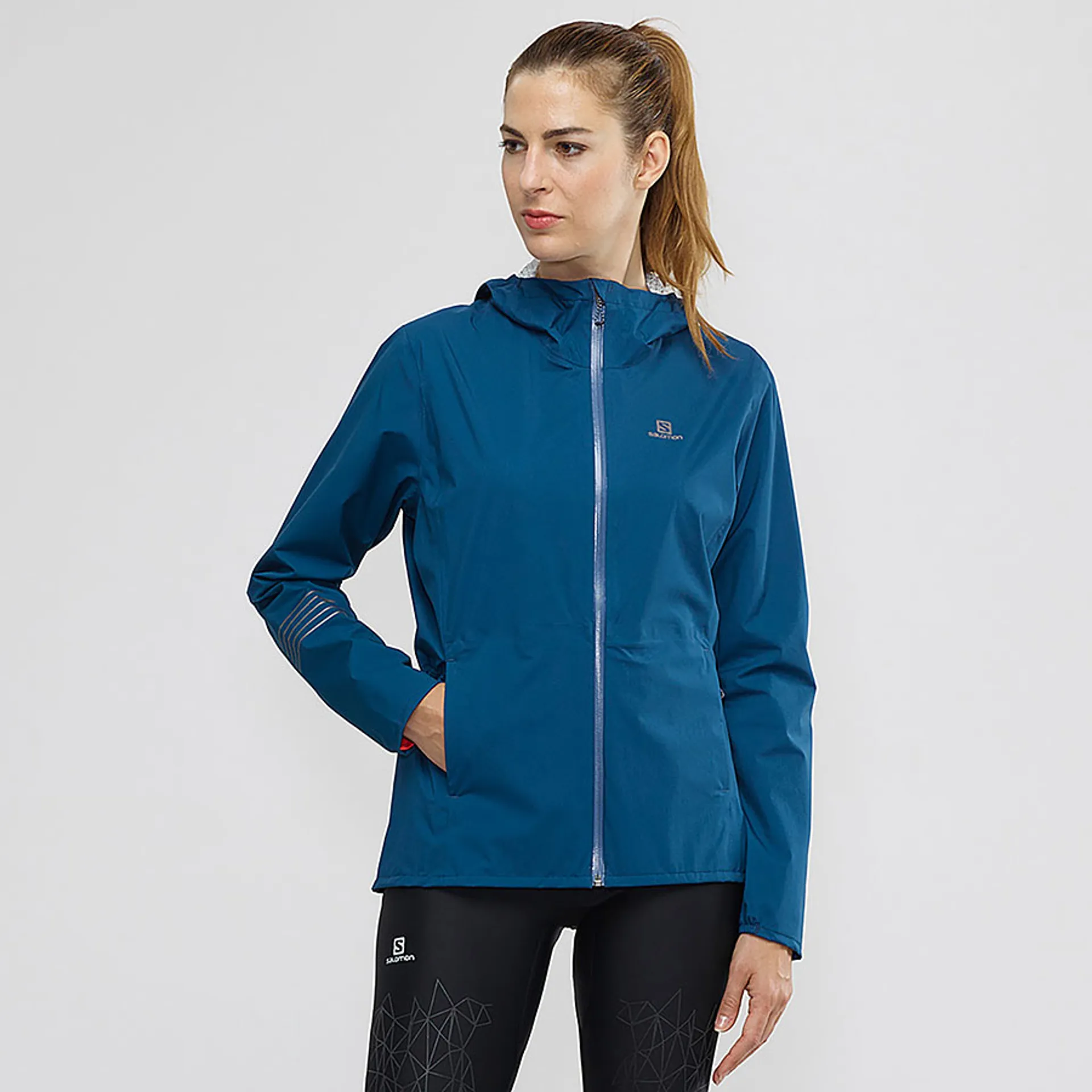 Salomon Womens Waterproof Running Coat Salomon Bonatti WP Jacket