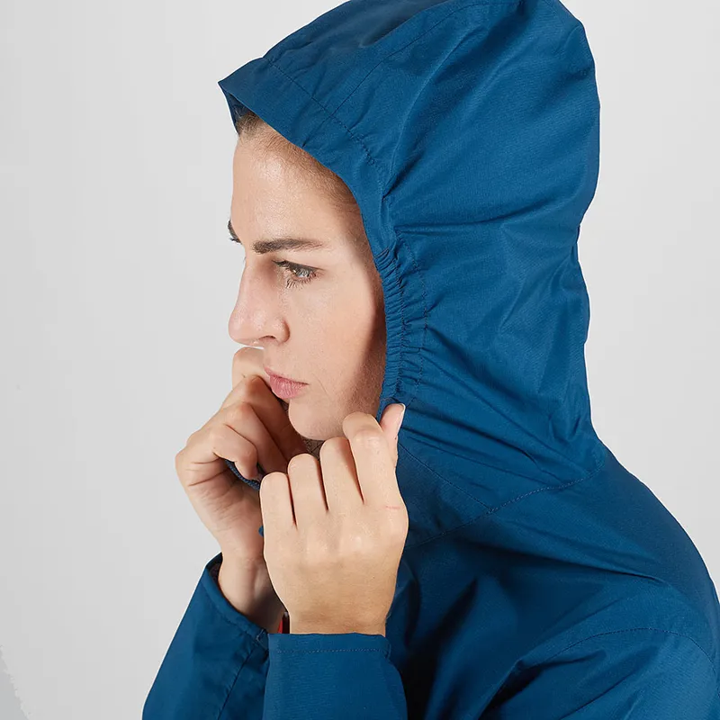 Salomon Womens Lightning Waterproof Running Jacket in Poseidon-3