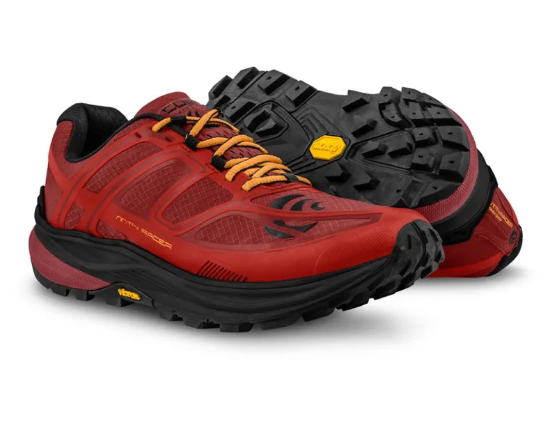 Topo MTN Racer Mens Trail Running Shoe in Red/Orange