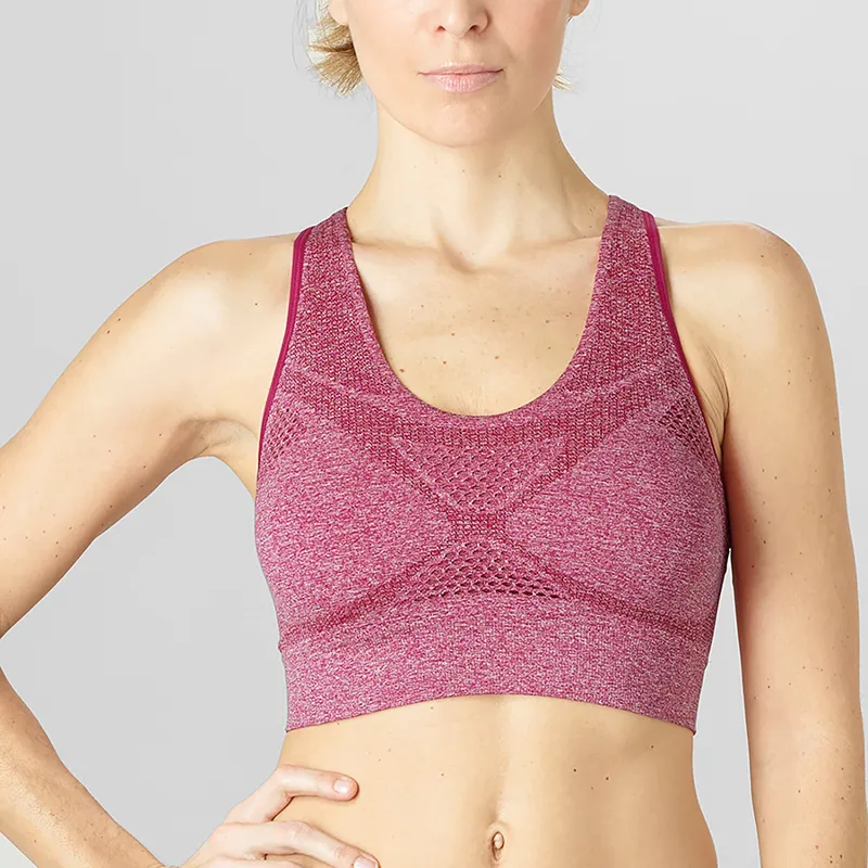 Salomon Medium Impact Bra in Cerise-1