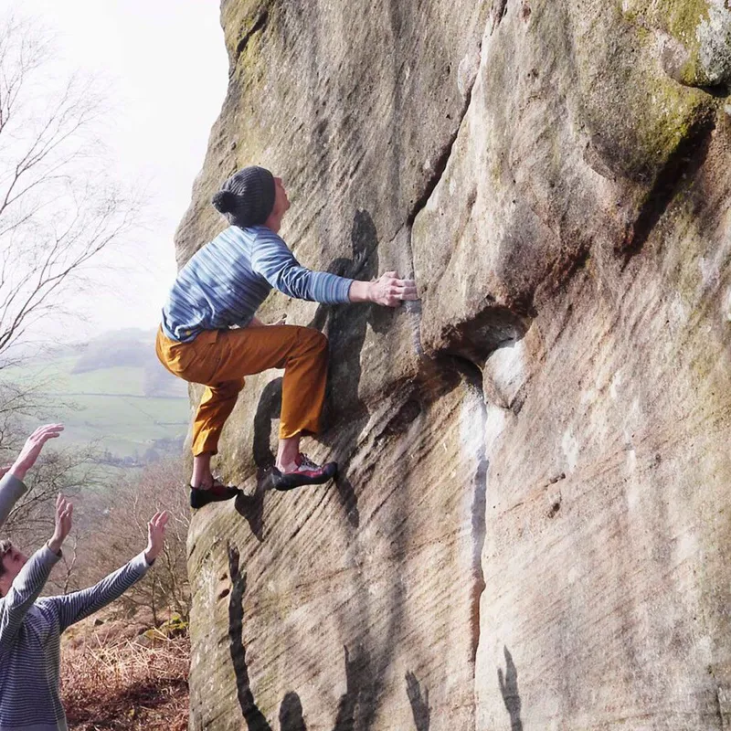 Moon Mens Striped Long Sleeve Top in Midnight-4