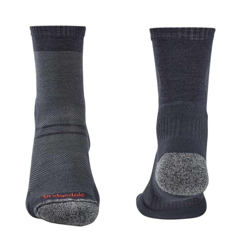 Bridgedale Hike Ultra Light T2 Endurance Crew Mens Sock in Black-1