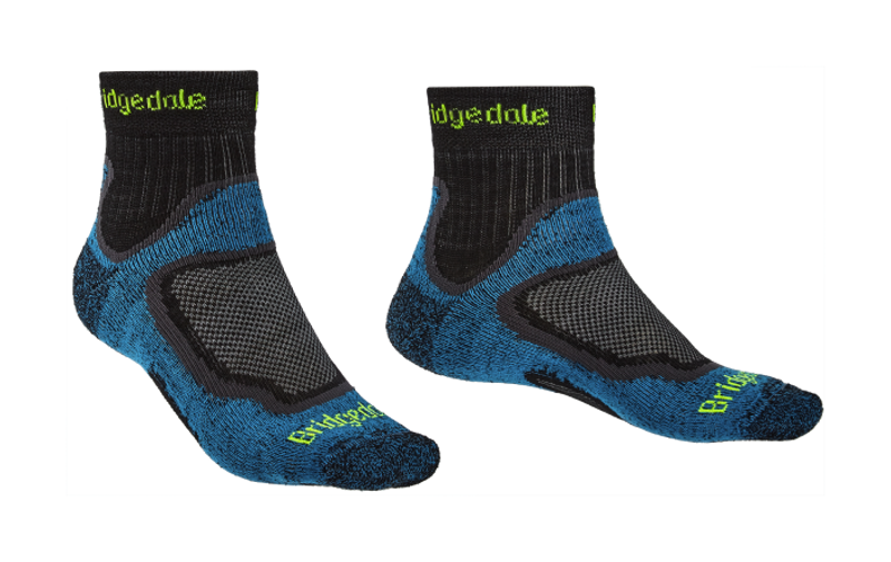 Bridgedale Mens Trailsport LW 3/4 Crew Socks in Shade Blue