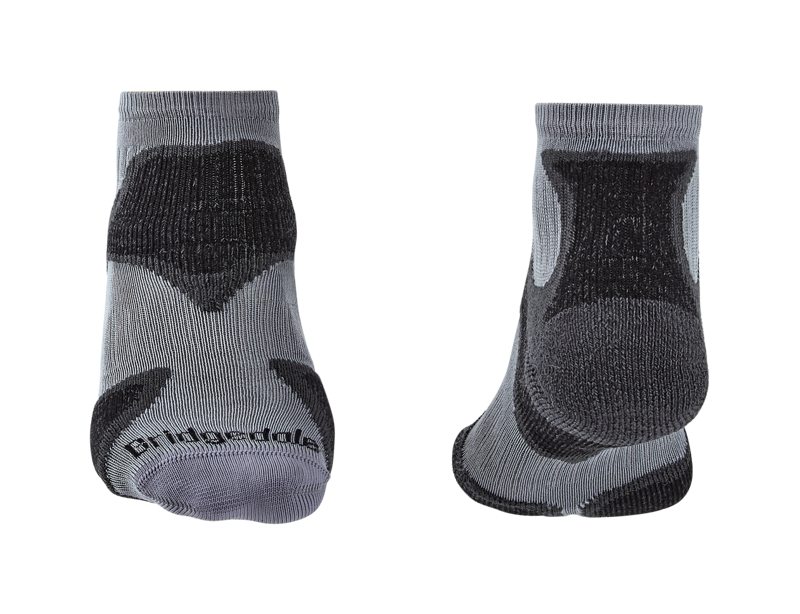 Bridgedale Trail Sport Ultralight T2 Mens Ankle Sock in Gunmetal/Black-1